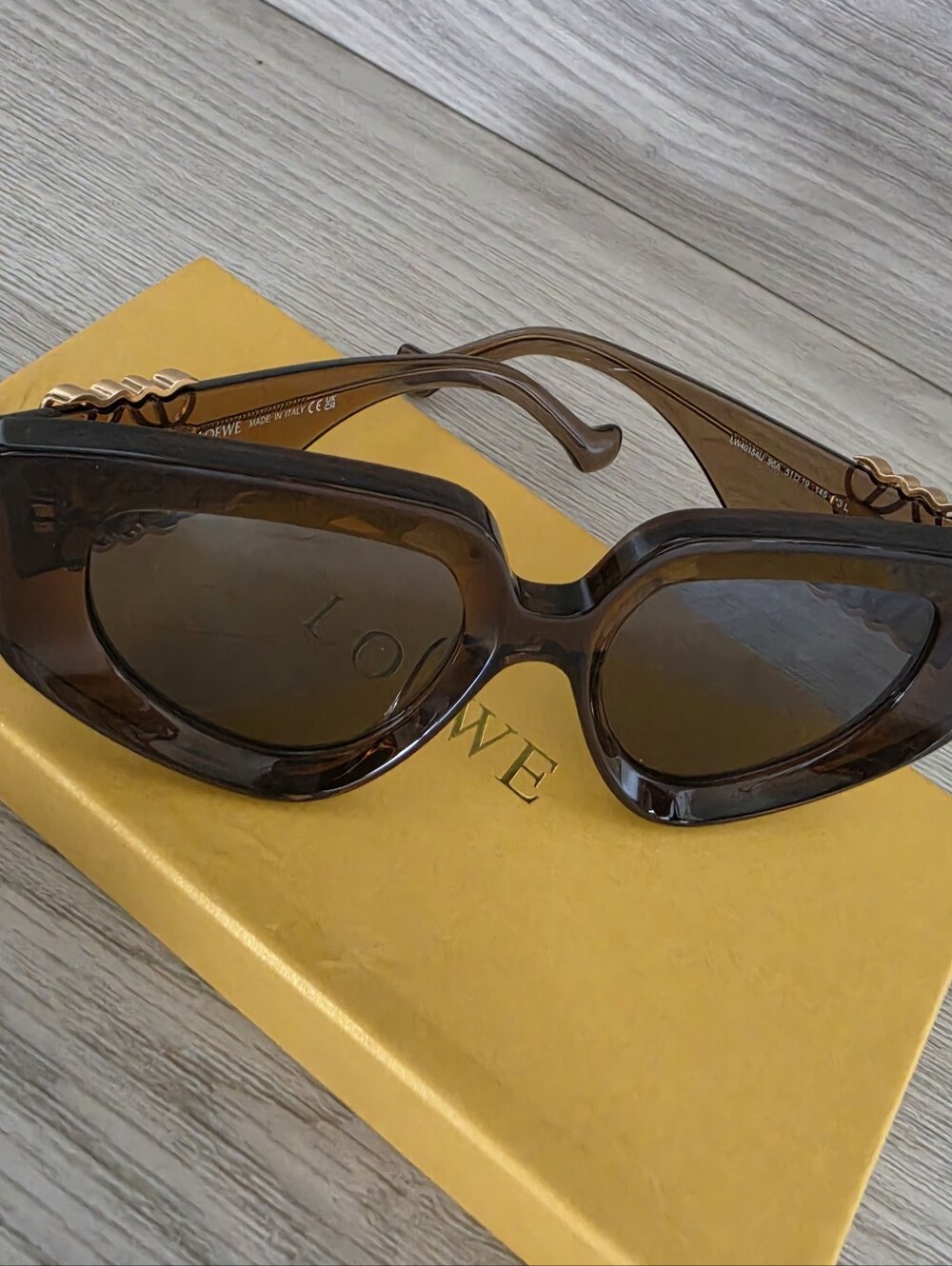 Loewe Tortoiseshell Oversized Square Women's Sunglasses